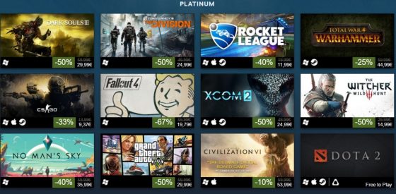 más vendidos en Steam