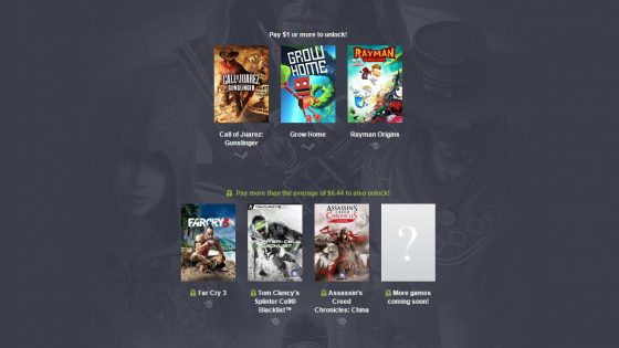 No es como si ninguno de los juegos que ofrece el Humble Bundle de Ubisoft fuese moderno o una joya, pero nunca está de más comprar juegos baratos.